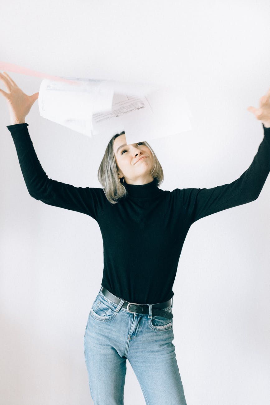 photo of a carefree woman